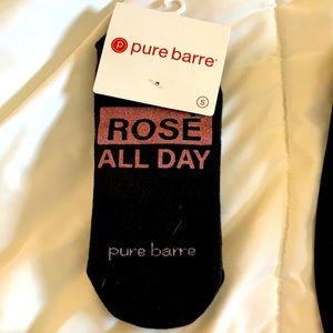 New Pure Barre Socks “Rose All Day”